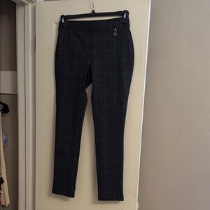 Tommy Hilfiger Black Plaid Skinny Pants